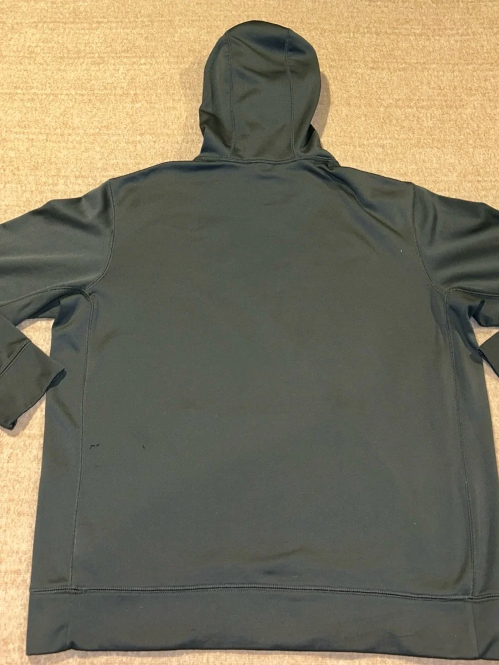 Nike Men's Dark Green Hooded Pullover Sweatshirt